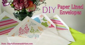 Do It Yourself: Paper Lined Envelopes