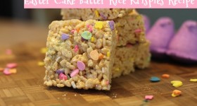 Easter Cake Batter Rice Krispies Recipe