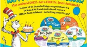 FEW HOURS LEFT! Free Dr Seuss Backpack + FREE Audio Book!
