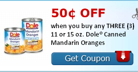 Four New Dole Coupons Available