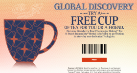 Free Cup of Tea at Teavana