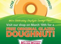 Free Krispy Kreme Doughnut on March 10, 2013
