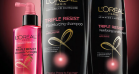 Free L’Oreal Triple Resist Haircare samples