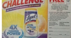 Free Lysol Wipes – Try Me Free Rebate