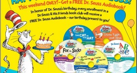 *LAST CHANCE* Get 5 Dr. Seuss hardcover books, a backpack + Dr. Seuss audiobook for $5.95 shipped