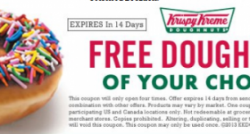 Get a free doughnut of your choice from Krispy Kreme