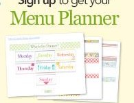 Home Made Simple FREE Meal Planner!