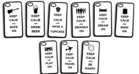 “Keep Calm” Silicone iPhone 4S and 5 Cases for $9.99