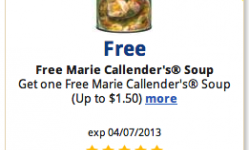 Kroger: Free can of Marie Callender’s soup e-coupon