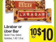 Larabars $0.25 at Kroger