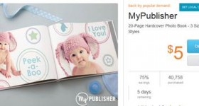 LivingSocial Deal: 20-Page Hardcover Photo Book  for $5
