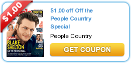 New $1 off coupon on People’s Magazine: Country Special Edition