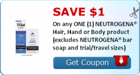New $1/1 Neutrogena Hair, Hand or Body Product Coupon Available