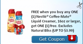 New Buy One Coffee-Mate Creamer Get One Coffee-Mate Creamer Free Coupon ($3.99 Value)