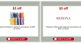 NEW Target store apparel coupons!
