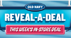 Old Navy: $5 Off $25 Purchase Facebook Coupon Available (In-Store Only)