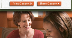Olive Garden: $5 off two entrees