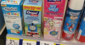 Orajel Kid’s Toothpaste Only $1.00 at Walgreens