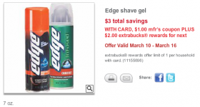 Print BOGO Edge Shaving Gel Coupon For Upcoming CVS Sale ($0.99 Each)