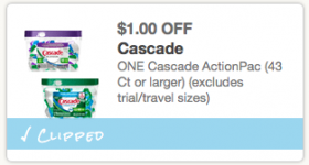 Printable coupons: Johnson’s Baby Products, Cascade, Dawn, Jergens, Gerber Good Start