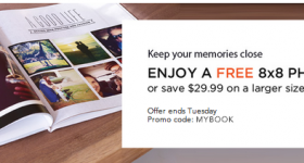 Reminder: FREE 8×8 $29.99 Value Photo Book (Pay Shipping)