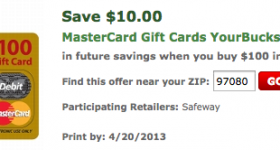 Safeway: Mastercard Moneymaker