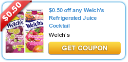 Save $0.50 on Welch’s Refrigerated Juice Cocktail