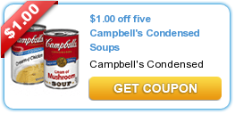 Save $1.00 on Five Campbell’s Condensed Soups