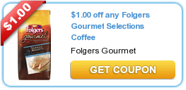 Save $1.00 on Folgers Gourmet Selections Coffee