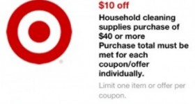 Save $10 on $40 Spring Cleaning Supplies at Target