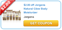 Save $2.00 on Jergens Natural Glow Body Moisturizer