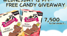 Skinny Cow Divine Filled Chocolate Candy at 12PM EST on Wednesday March 13th