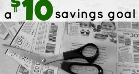 Taking baby steps: I set a goal to save $10 this month with coupons