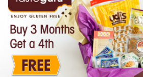 TasteGuru: Buy 3 Months, Get 4th Month Free | Gluten-Free Box of the Month Club