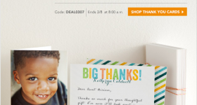 Tiny Prints: 50% off Thank You Cards