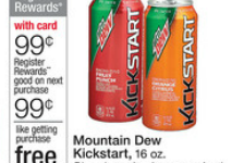Walgreens: Free Mountain Dew Kickstart