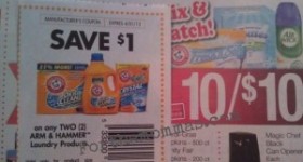 Weis: Arm and Hammer Dryer Sheets $.50