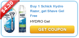 Buy One Schick Hydro Razor Get Hydro Shave Gel Free