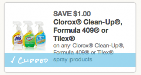 Coupons.com: $1.00 off Clorox Clean-Up, Formula 409 or Tilex Coupon Available