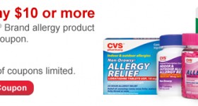 CVS: $2 off $10 CVS/pharmacy Brand Allergy Product Printable Coupon