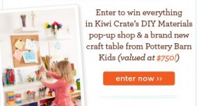 Enter to win a dream craft room for kids from Kiwi Crate and Pottery Barn Kids (valued at $750!)