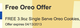 Free Oreo Cookies ShopRite Load to Card Coupon