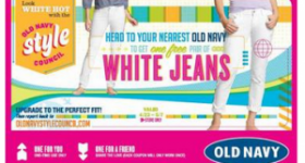 FREE Pair of Old Navy White Jeans for You and a Friend!