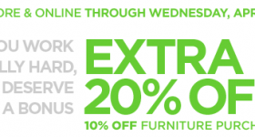 JCPenney coupon: 20% off entire purchase (Flip Flops for $0.80 today only)