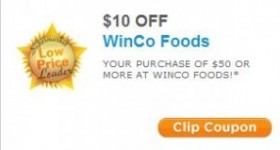 New $10 off $50 purchase at WinCo