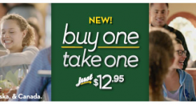 Olive Garden: Buy One, Take One Returns (Two Dinners For $12.95!)