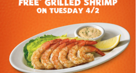 Outback Steakhouse: FREE Grilled Shrimp with Any Purchase (Valid 4/2 Only)