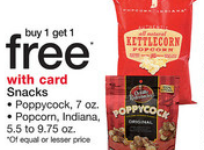 PopCorn Indiana Printable Coupon + BOGO FREE Walgreens Deal