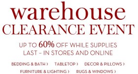 Pottery Barn Warehouse Clearance Event