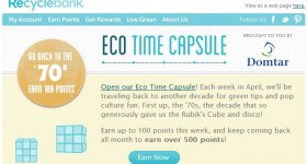 Recyclebank: Earn over 500 points in April
